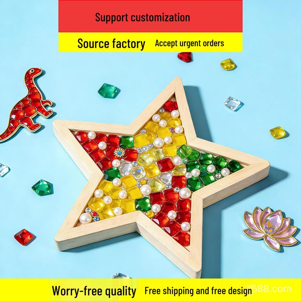 DIY Mosaic Coaster Craft Kit for Kids - Patchwork Creative Art