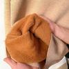 Knitting Tops Women Long Sleeve Turtleneck Sweater Solid Color Thickened Fleece Lined Autumn Winter Knitwear