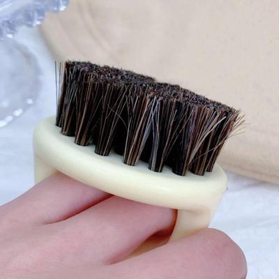 Men Shaving Brush Portable Barber Beard Brushes Salon Face Cleaning Razor Brush Plastic Horse Bristle Shaving Tools