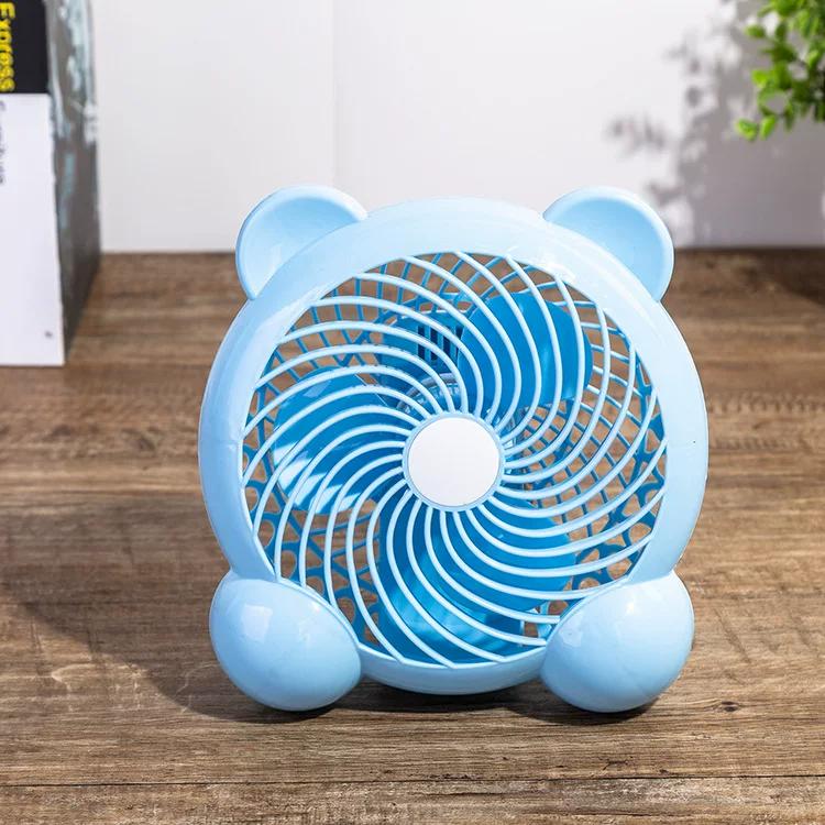 New 7inch Cartoon USB Silent Electric Fan Desktop Small Fan Office Computer Plastic Fan Mini Fan