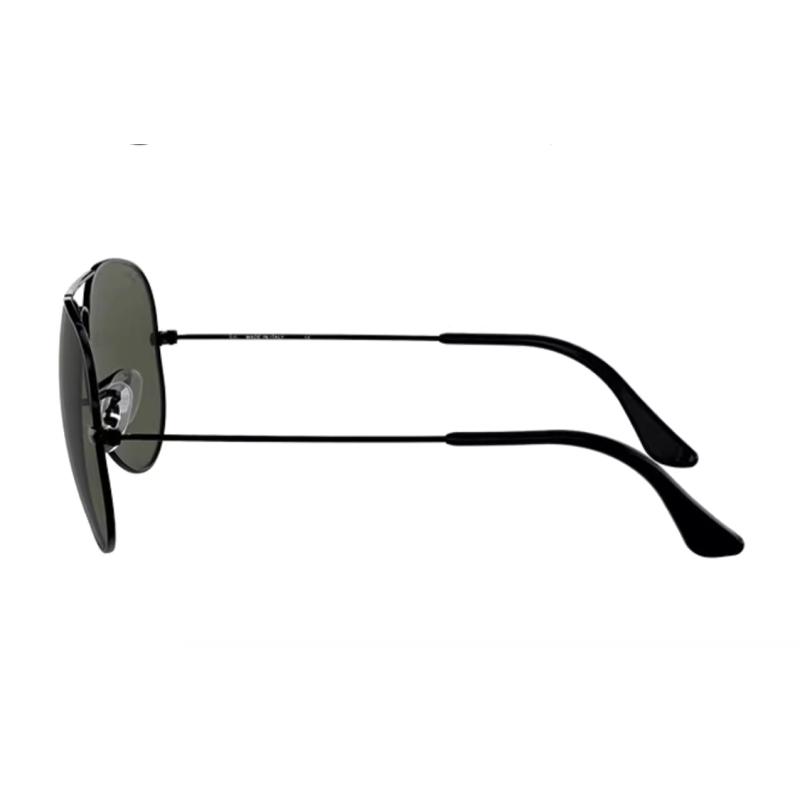 RayBan Aviator Alloy Black Frame Oval Sunglasses Men's