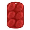 Yousheng Easter Egg Silicone Mold 6 Cavities Non-stick Food Grade Easy Release DIY Cake Decorating Fondant Chocolate Candy Jelly Ice Baking Mold