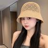 Summer Womens Straw Bucket Hat With Wide Brim For Beach And Sun Protection