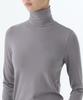 MUSINSA STANDARD WOMAN Women'S Tencel Slim Turtleneck T-Shirt [Purple Grey]
