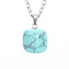 Natural Crystal Natural Stone Tiger Stone Irregular Shape Small Pendant Necklace N627