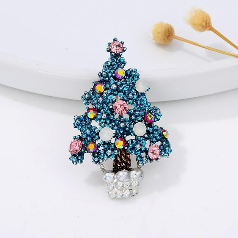 Christmas Tree Brooches For Women Unisex Plant Pins Multi-Color Available Holiday Party Accessories Gifts