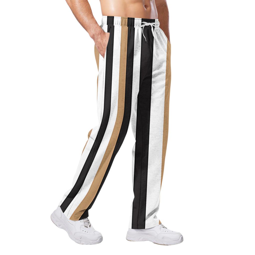 Men's Relaxed-Fit Casual Sweatpants With Stretch Waistband And Drawstring Yoga Pants