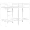 Bunk Bed without Mattress White 90x200 cm Steel
