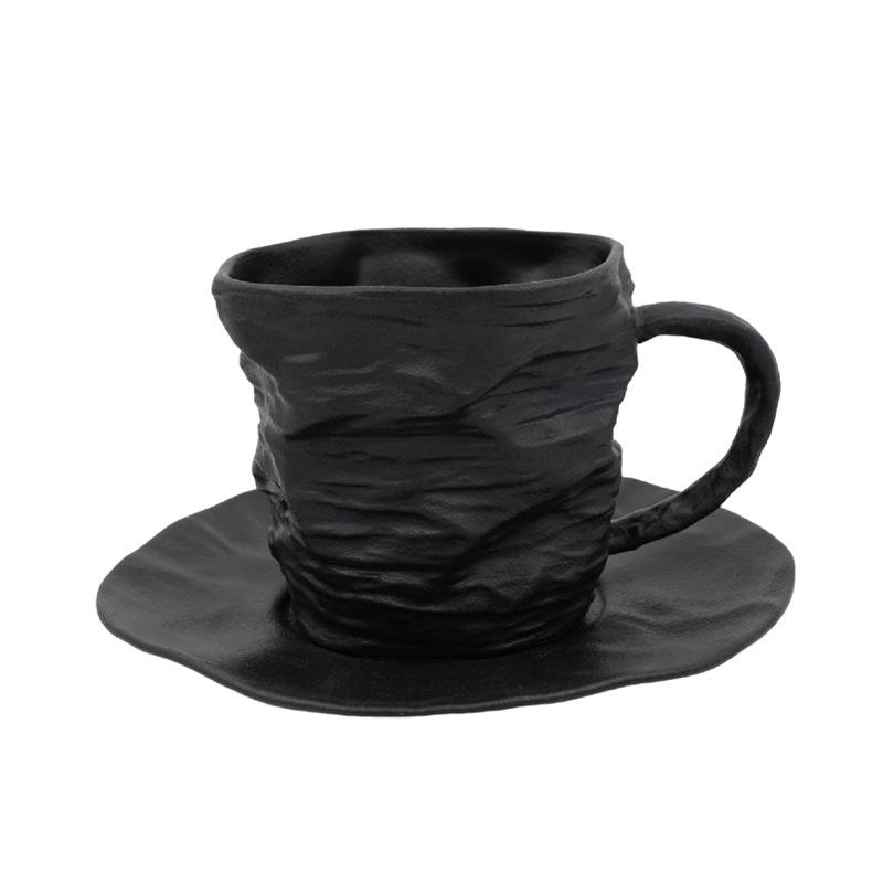 

Novelty Ceramic Mark Cup Gift Set for Coffee Lovers Home and Office Decoration Restaurant Mug Cup Saucer белый