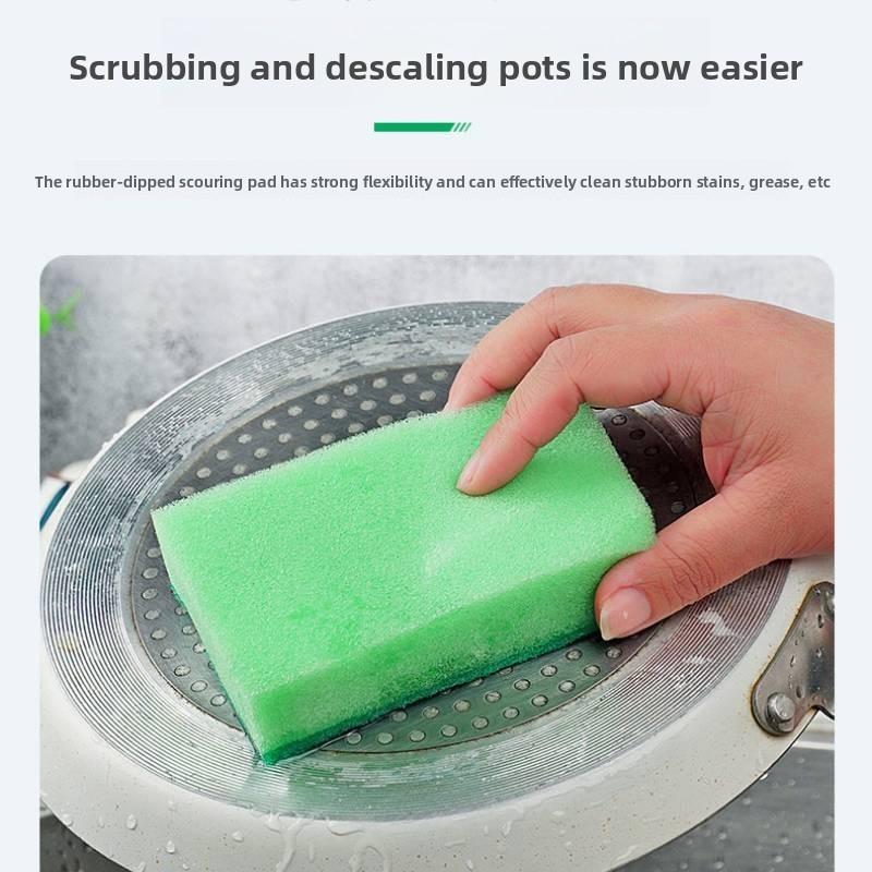 Colorful Sided Double Sponge Scouring Pad Kitchen Supplies Household Cleaning