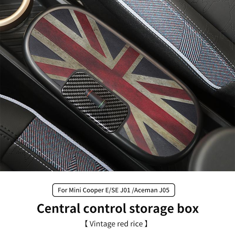 Centralny Schowek Sterujący Dla BMW Mini Cooper E/SE J01 J05 Aceman 2024 2025 Schowek w Centralnym Podłokietniku Akcesoria Samochodowe