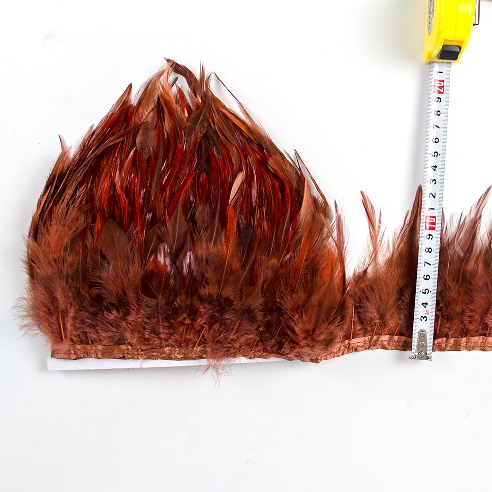 10 Meter 14 Coloful Chicken Feather Trim Fringe Diy Party Skirt Crafts Top Quality Pheasant Feathers For Sewing In Dress Decor