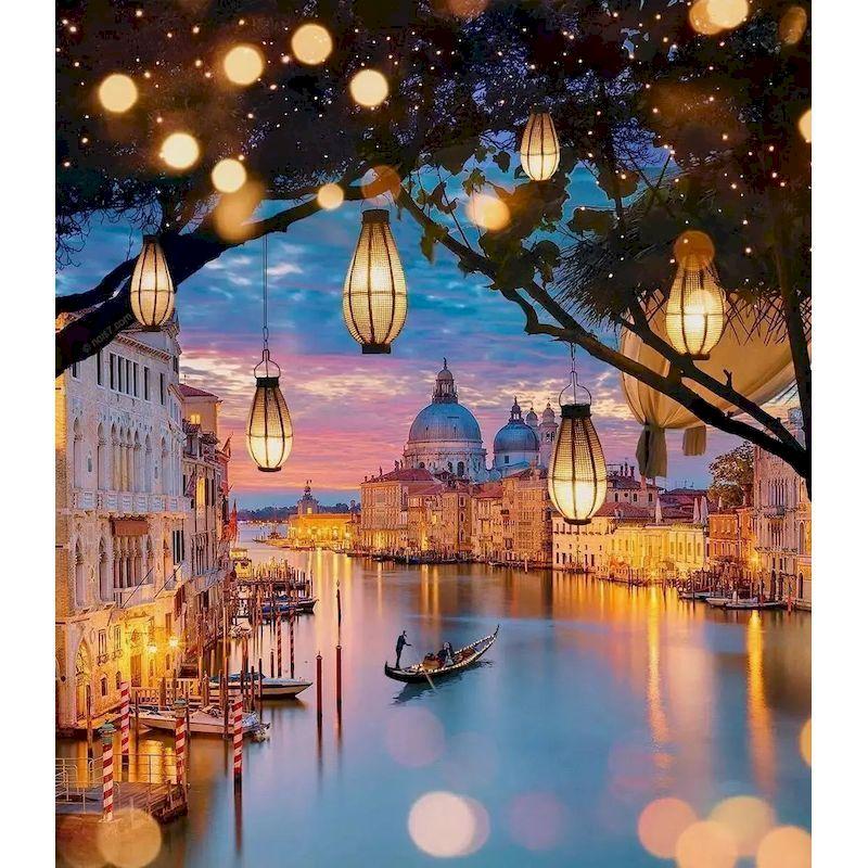 

GATYZTORY Frame DIY Painting By Numbers Landscape pictures by numbers 40*50 Acrylic Paint For Home Decoration Unique Gift 30x20cm no frame светло-зеленый