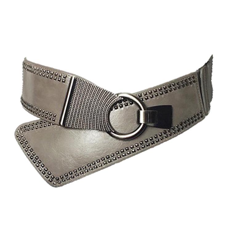 Fashionable Korean-Style Women's Waist Belt - Versatile, Decorative, and Wide, Perfect with Skirts.