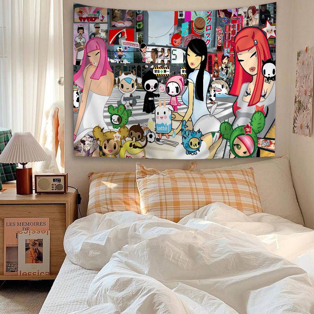 Famous Brand Kawaii T-Tokidoki Hippie Wall Hanging Tapestries For Living Room Home Dorm Decor Art Home Decor