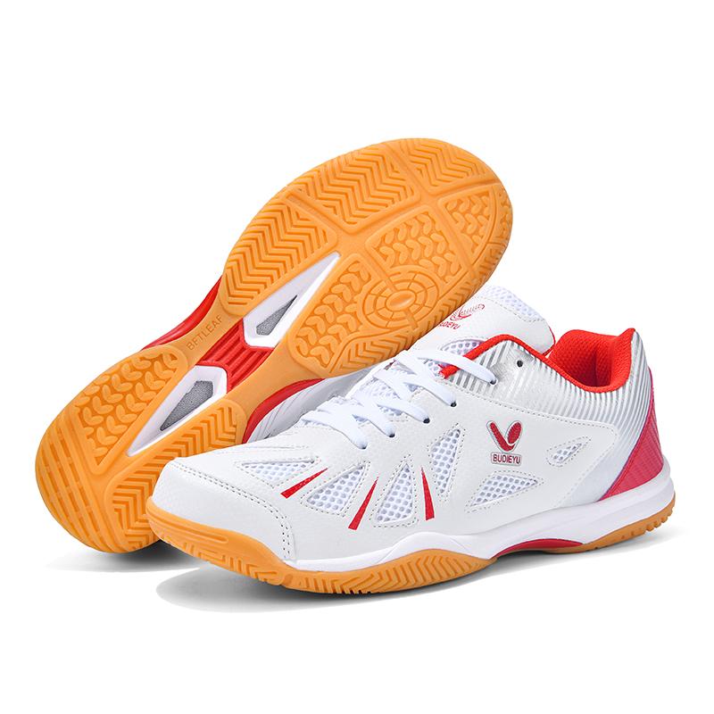 Zapatos de Ping Pong para Hombre y Mujer Diseño Antideslizante Profesional Color Azul para Práctica de Tenis de Mesa Exterior Talla Grande
