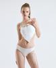 VINAJ Front Ribbon Cone Tube Top Bikini Bra (White)