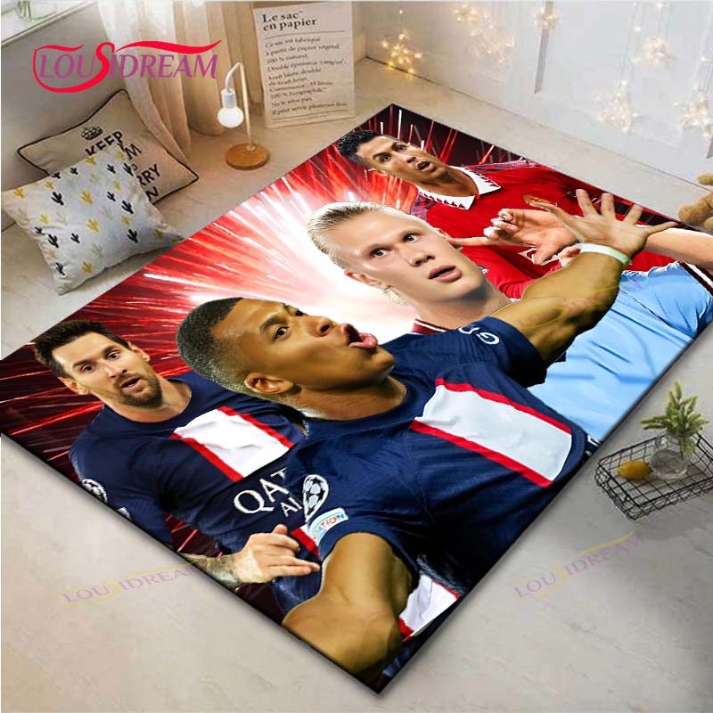 Cristiano Ronaldo--Messi-Neymar Print Tapijten Woonkamer Antislip Vloerkleed Kinderkamer Matten Speelmat Groot Tapijt Decor