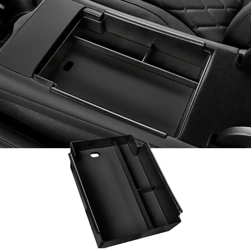 

Для Byd Sealion 7 Sea Lion 07 Ev 2025 2025 Центральный кожаный ящик для хранения в салоне, коробка для аксессуаров центрального управления, подлокотник R7j2 чёрный