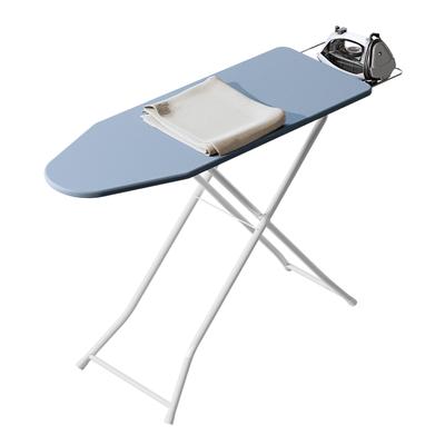 Compact Ironing Board, Stand-type, Foldable, 5-level Height Adjustment, Compact Adjustable Legs, 105cm Wide X 30cm Deep X 78cm High, White