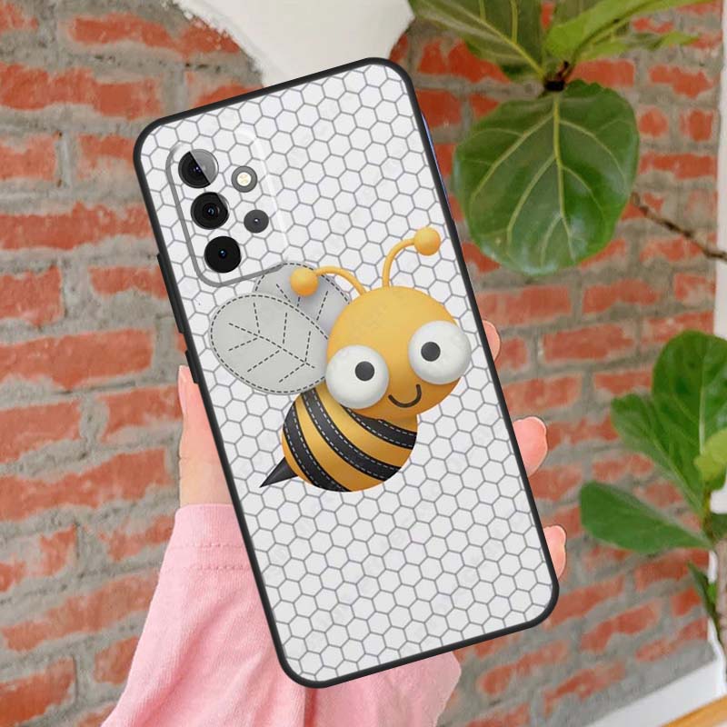 Bumble Bee Honeycomb Honey Phone Case For Samsung Galaxy A54 A34 A14 A55 A35 A25 A15 A52 A32 A12 A51 A71 A13 A33 A53