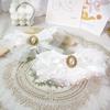 [KIMnyang_deng] White Chiffon Lace Ribbon Puppy, Cat Cape Photo Props