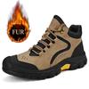 High-quality Men's Mountaineering Boots Waterproof and Anti Slip Outdoor Sports Travel Shoes Hiking Boots Men Winter Snow Boots