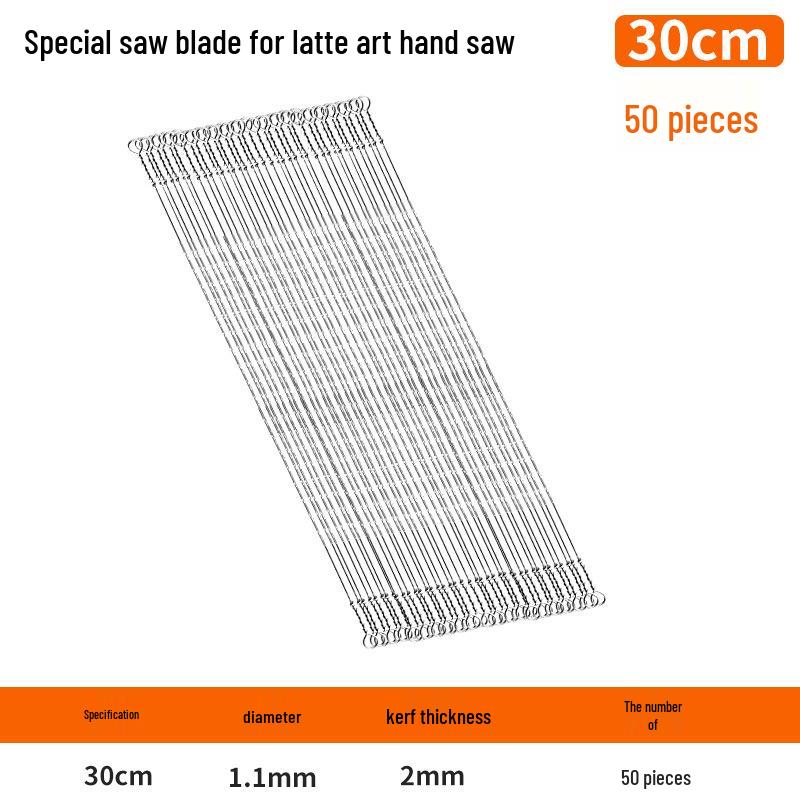 300mm Fine Tooth Steel Fret Saw Blade for DIY Woodworking & Small Curves
