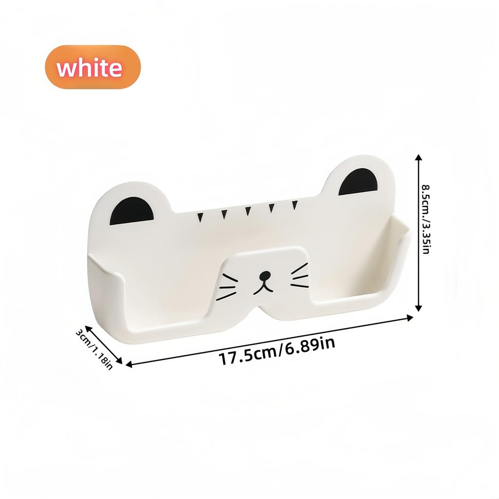 Wall-mounted Glasses Storage Box, Suitable for Bedside, Bathroom, Living Room, and Cabinet Use., Shelves