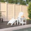 Adirondack Garden Chair Footrest Table HDPE