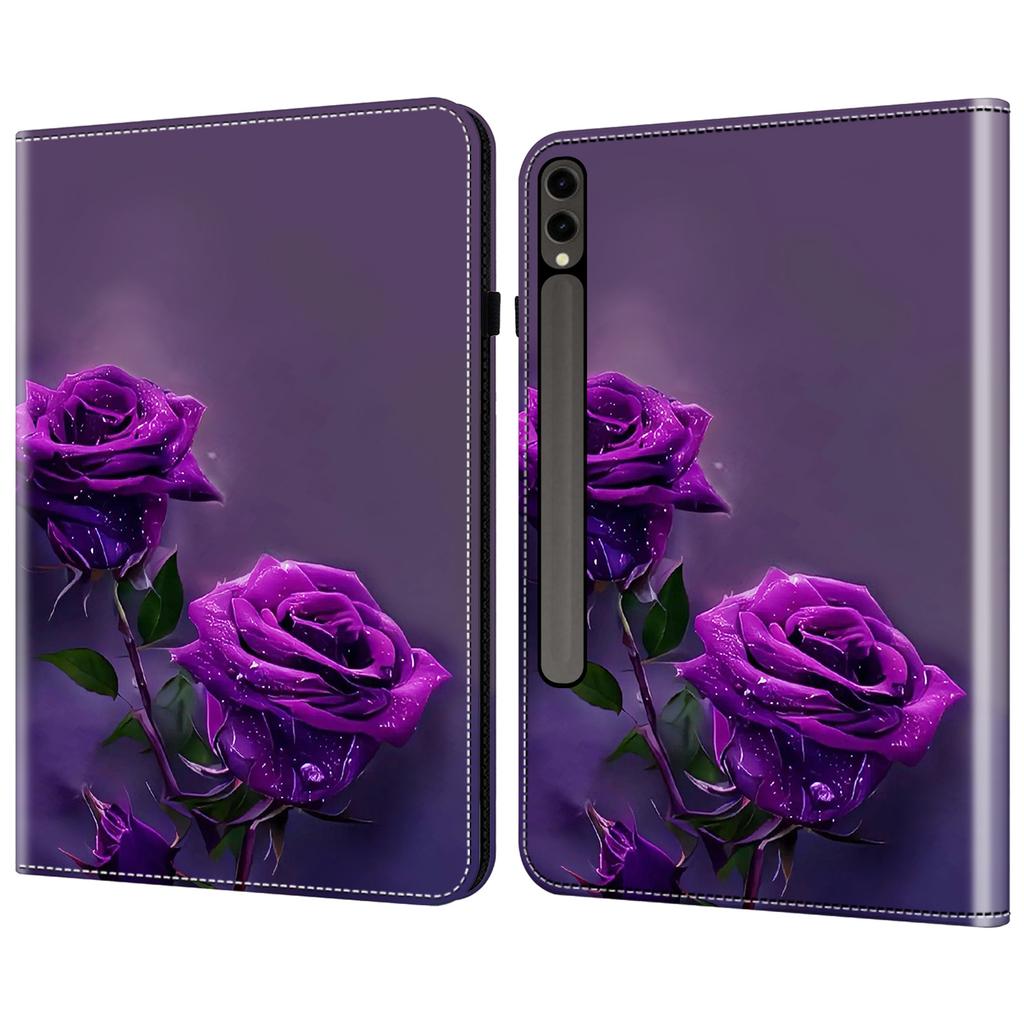 For Samsung Galaxy Tab S10+/S9+/S9 FE+ Case Pattern Printing PU Leather Tablet Cover with Stand Function