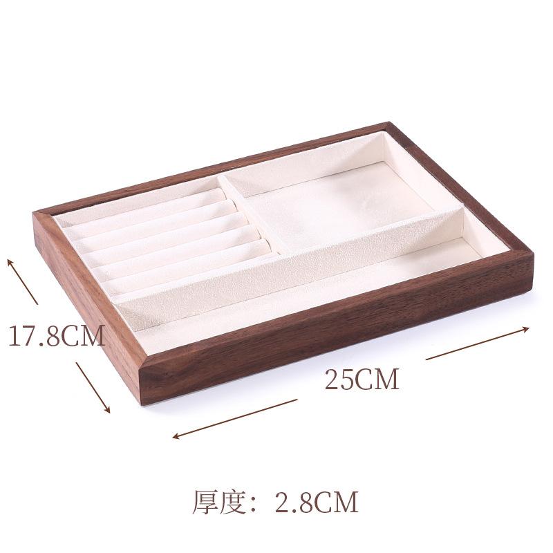 Walnut Jewelry Display Stand Combination Set Jewelry Display Ring Jewelry Look Pallet Necklace Display Model Stand