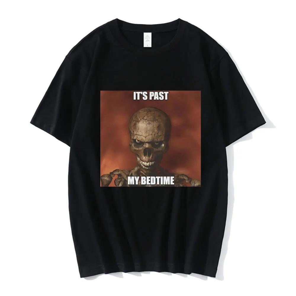 Anime Born To Shit Forced To Wipe Skeleton T Shirt High Quality Cotton Short Sleeve T-shirt Men Women Casual Oversized T-shirts