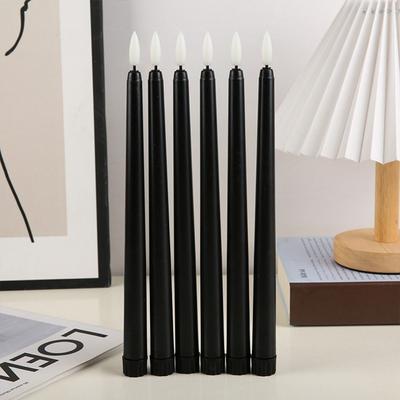 Simulation Led Candles with Flickering Flame 3D Wick Flameless Taper Candles Tall Battery Operated Candlesticks Christmas