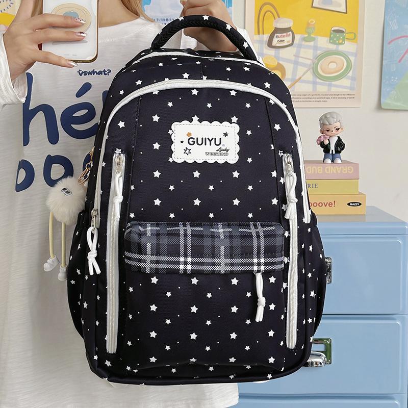 Zaino1011 nuovo zaino di alto valore per studentesse versione coreana per studenti delle scuole medie zaino stampato piccolo fresco riduzione del peso