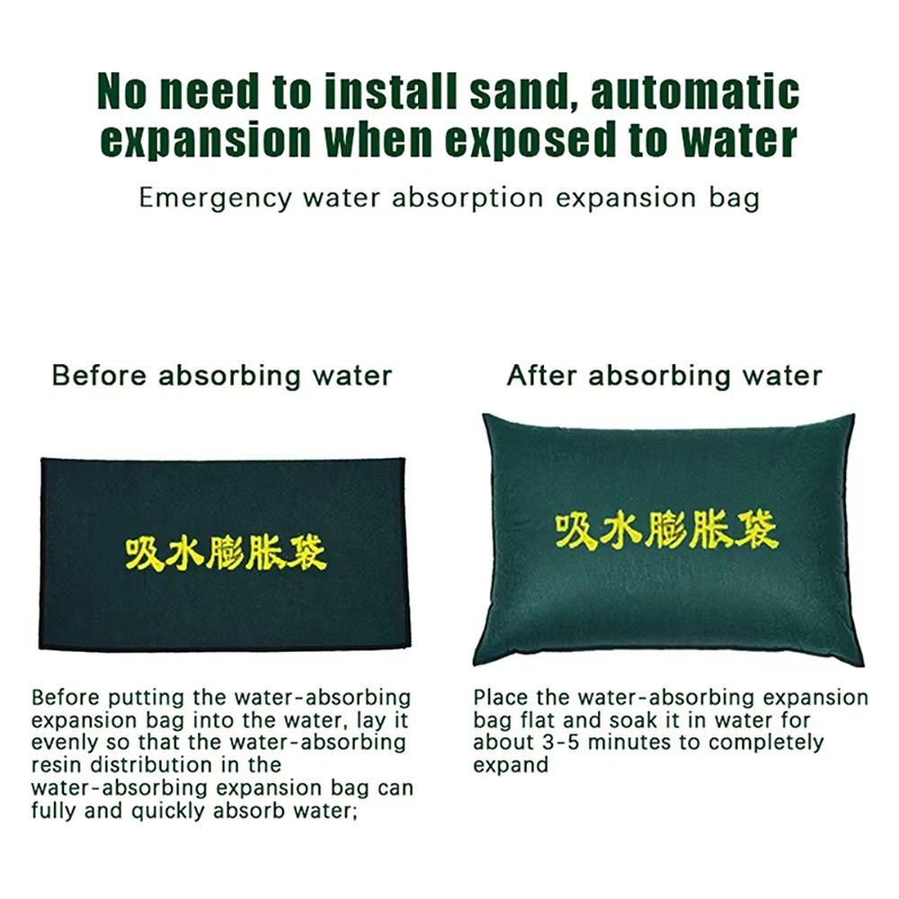 1Pcs Reusable Water Absorbent Sandbag Canvas Dam Bags For Home Garage Door Basement