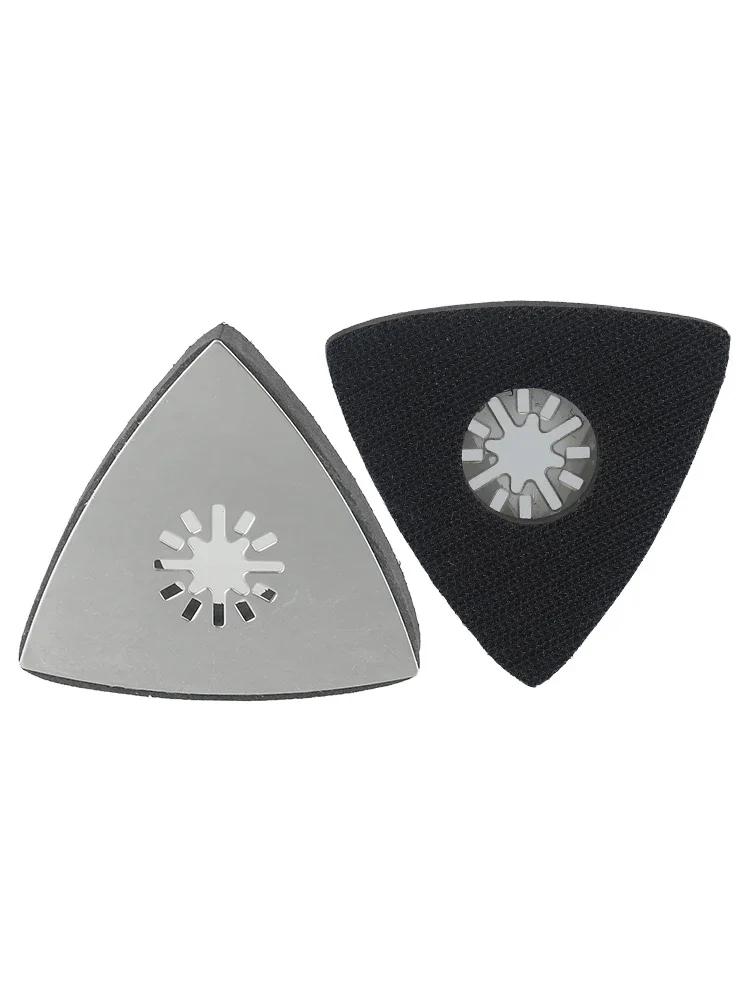 Sand Saw Blade 80mm Sand Pad Quick Release For Woodworking Triangular Stainless Steel Polishing Discs Polishing Disc For Wood
