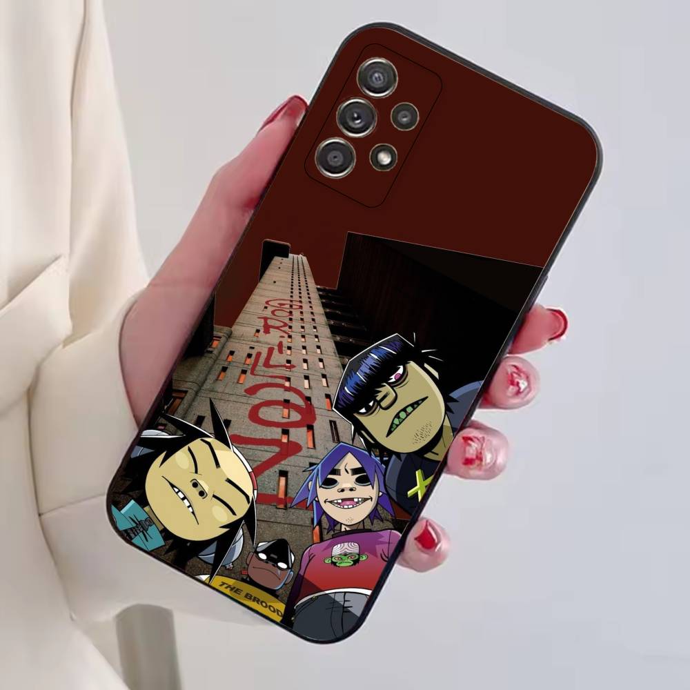 G-gorillaz Comic rock band  Phone Case For Samsung S25,S24,S21,S22,S23,S30,Ultra,S20,Plus,Fe,Soft Silicone Black Cover