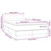 Box Spring Bed with Mattress & LED Black 120x190 cm Velvet