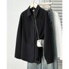 Plus Size Long Sleeve Pleated Shirt For Women Autumn