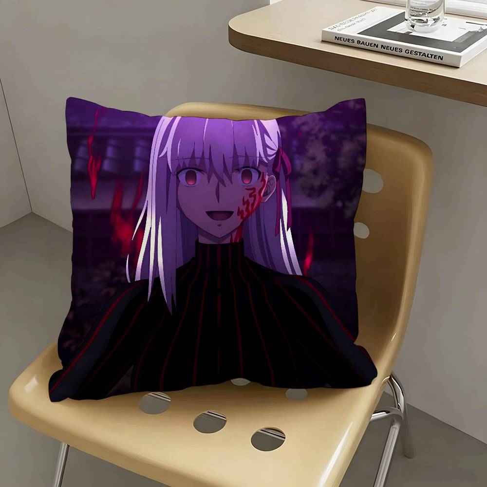 1pc Fate Stay Night Heavens Feel Anime Pillow Case Fashion Square Pillowcase Bedroom Sofa Room Ins Decoration Leisure