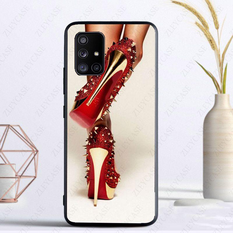 Pouzdro na telefon s botami na vysokém podpatku pro Samsung Galaxy A13 A53 A11 A12 A32 A22 A52S 5G A10S A41 A42 A33 A20E A30S A40 A51 A71 A21S Pouzdra