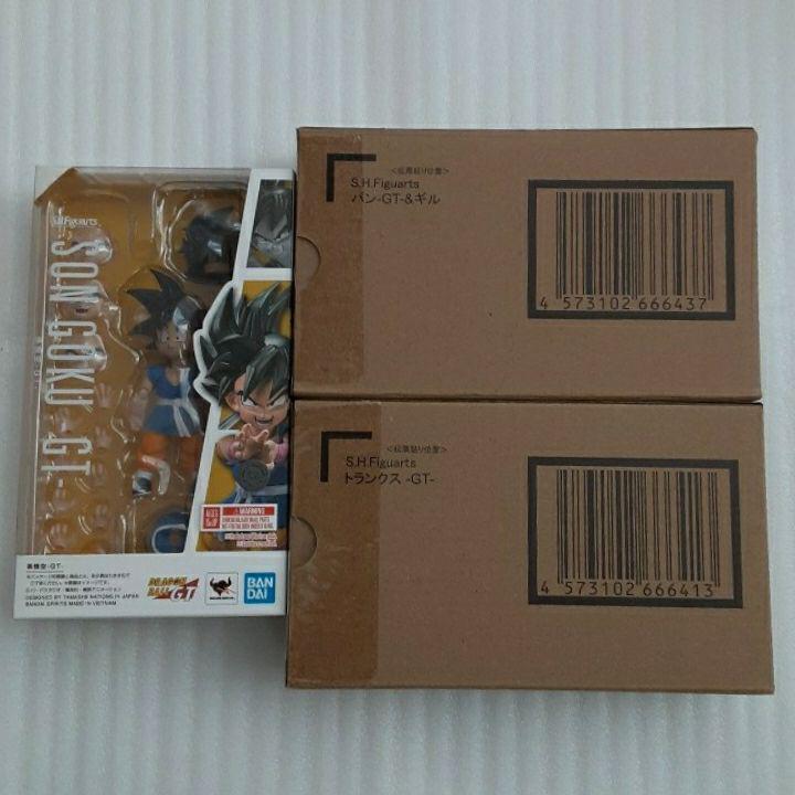 

[USED] 3-piece set of S.H.Figuarts Figuarts Son Goku, Trunks, and Pan