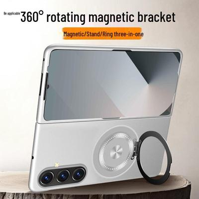 Samsung Z Fold7 Case: Foldable Screen 360° Rotating Magnetic Stand, Flip Cover, Anti-Fall Protection