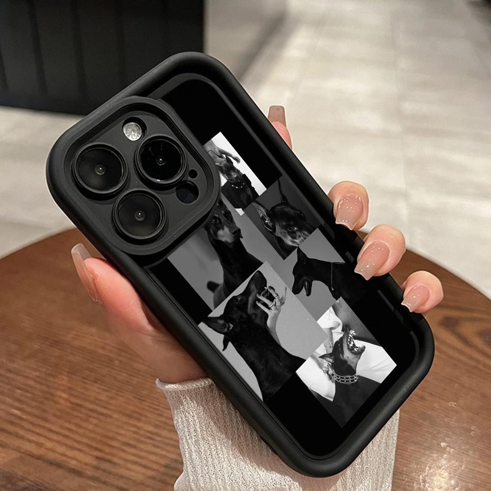 LZ14 Dog Doberman Animal Art Silicone Phone Case for Xiaomi 11 Lite 5G 14T Redmi 14C 13C A3 Note 12 11 9 10 13 Pro Plus Shockproof Back Cover