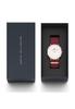 Daniel Wellington Classic 40 Roselyn RG White Watch, DW00100267, Men's, Red