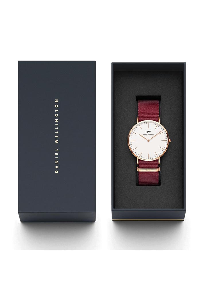Daniel Wellington Classic 40 Roselyn RG White Watch, DW00100267, Men's, Red