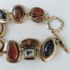 2025 New Indian Ethnic Vintage Bracelet Women Fashion Boho Statement Charm Metal Hollow Links Resin Stone Bracelets Jewelry