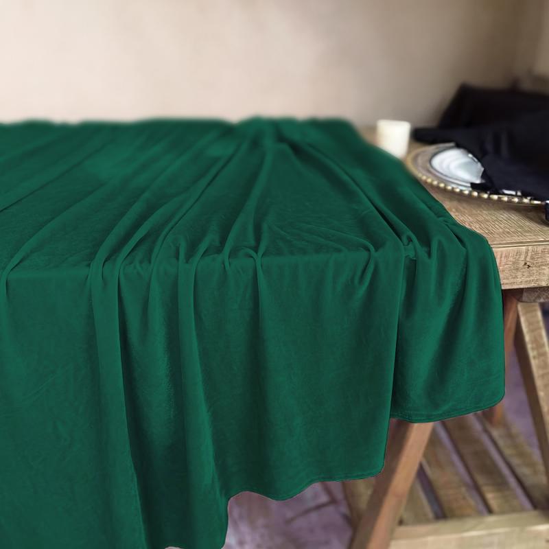 Matte Samt-Tischdecke Flaschengrün Für Tisch 230X230Cm