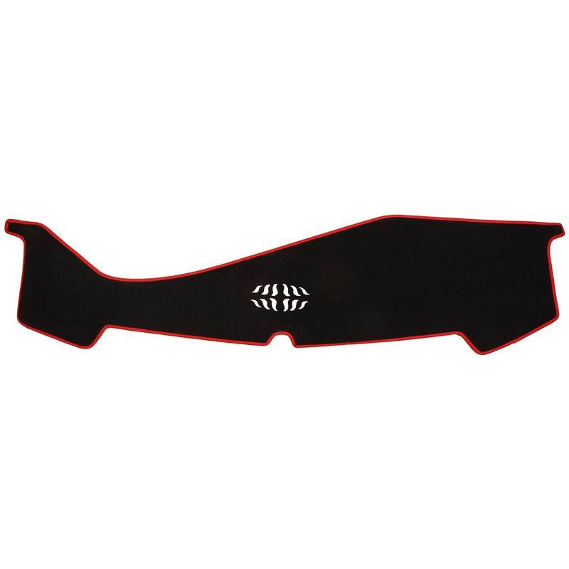 Black Dash Mat Dashmat Dashboard Protective Cover Pad Non-Slip Polyester fit for Ford Mustang 2024 2025 2026 RHD